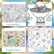 2 PCS Giant Summer Activity Coloring Poster, Under The Sea Large Coloring Tablecloth Ocean Animals Giant Color-in Paper Table Cover for Kids School Classroom Wall Birthday Crafts Supplies